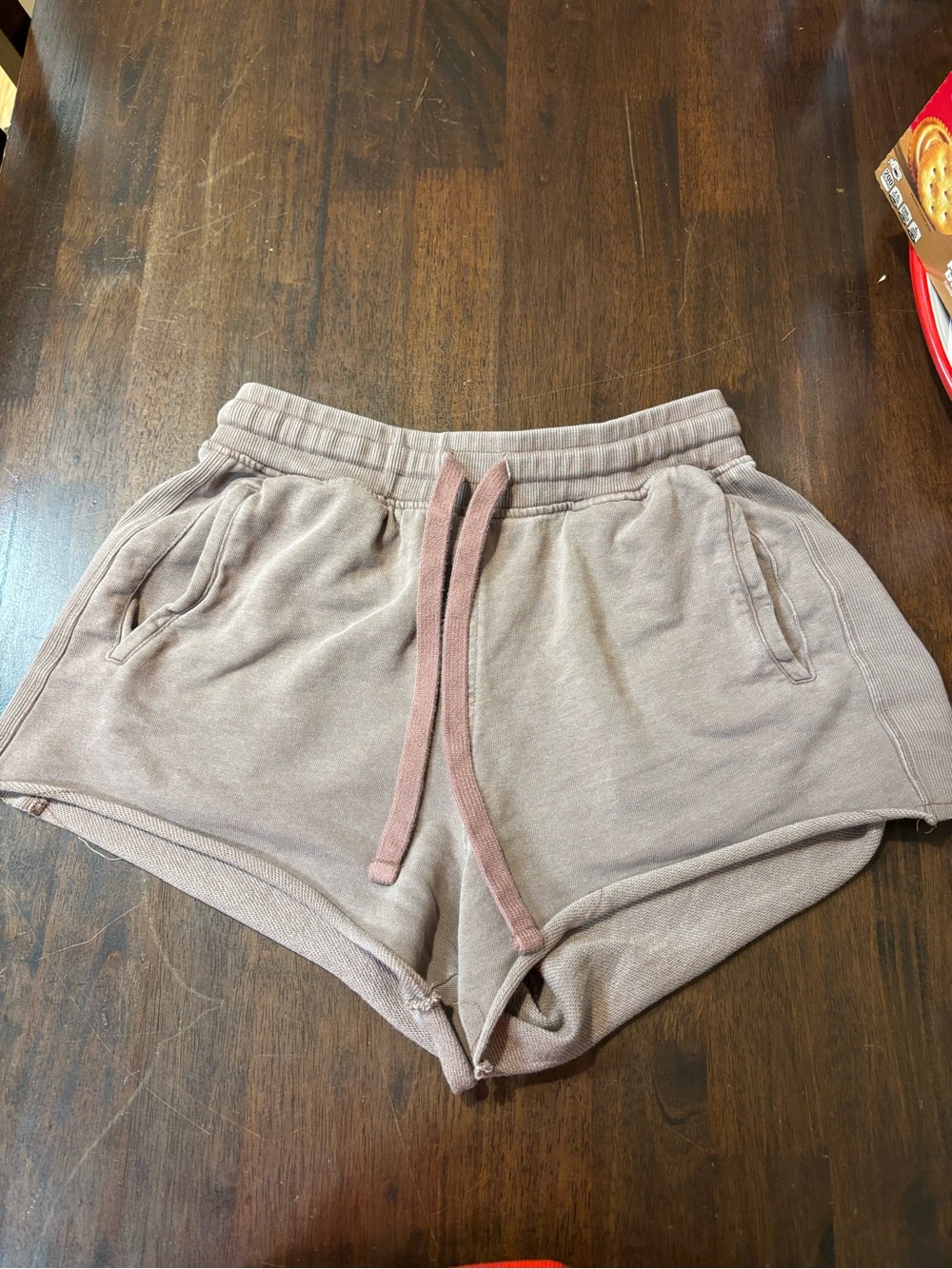 Zara washed-effect plush fleece sweat shorts